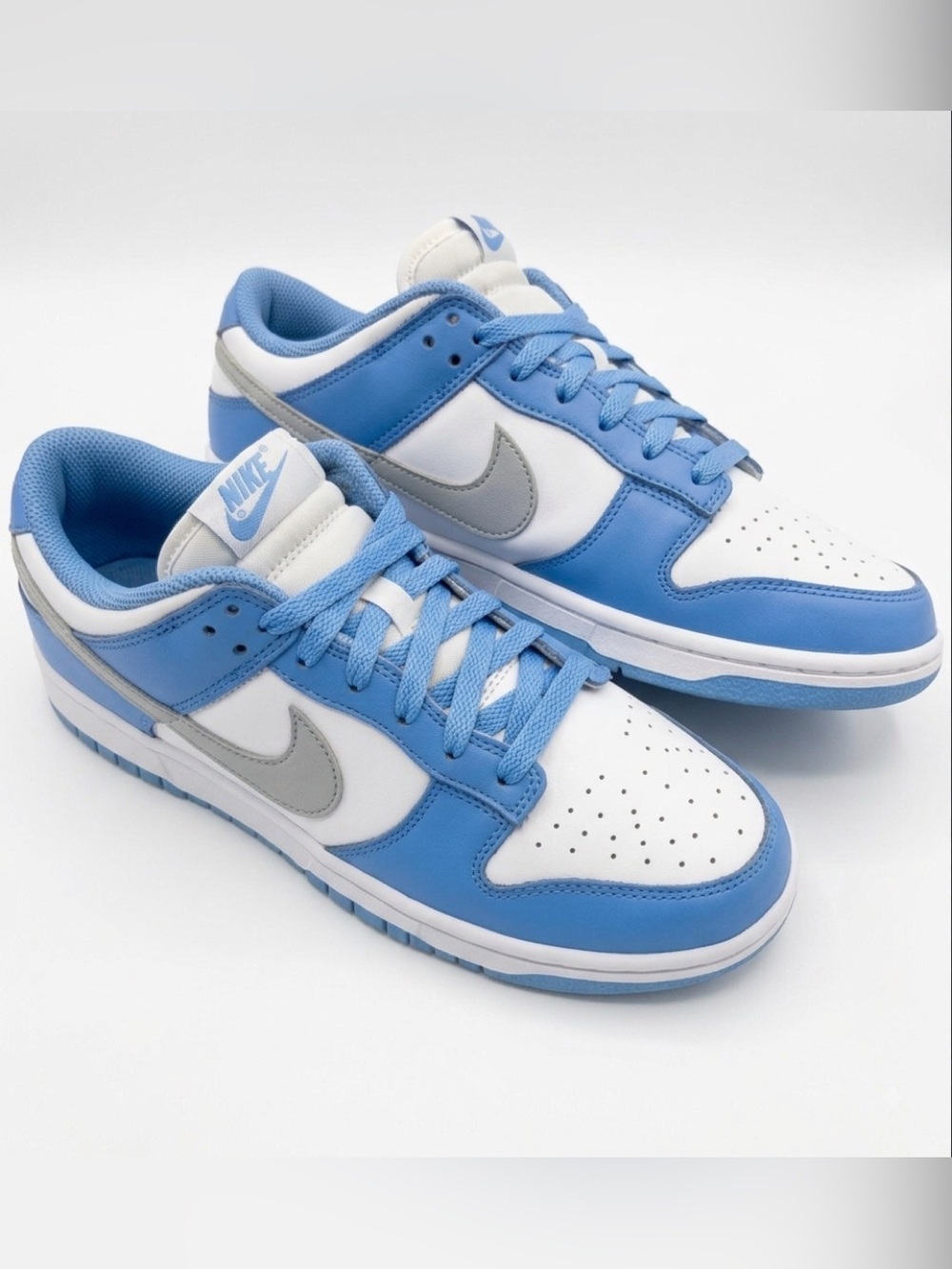 Nike Dunks Woman Size 9 | Man 7.5 Low Sneakers White Blue Sporty Running Shoes